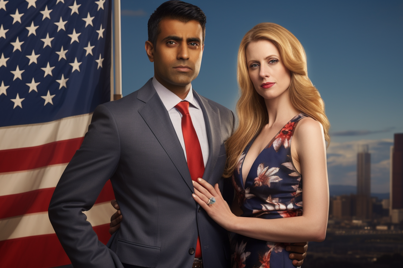 Ramaswamy&#039;s Extreme US H1B Visa Proposals - Indian and Czech Migrants with San Francisco Background AI Generated